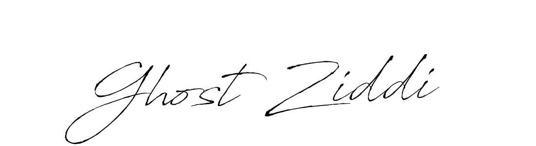 Make a beautiful signature design for name Ghost Ziddi. With this signature (Antro_Vectra) style, you can create a handwritten signature for free. Ghost Ziddi signature style 6 images and pictures png