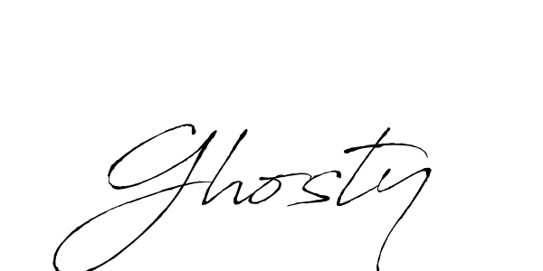 You should practise on your own different ways (Antro_Vectra) to write your name (Ghosty) in signature. don't let someone else do it for you. Ghosty signature style 6 images and pictures png