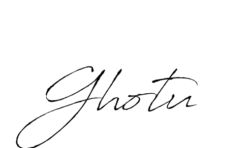 Create a beautiful signature design for name Ghotu. With this signature (Antro_Vectra) fonts, you can make a handwritten signature for free. Ghotu signature style 6 images and pictures png