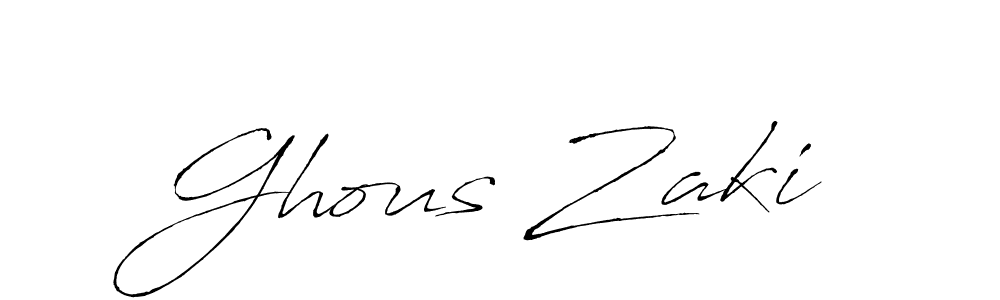 How to make Ghous Zaki name signature. Use Antro_Vectra style for creating short signs online. This is the latest handwritten sign. Ghous Zaki signature style 6 images and pictures png