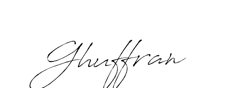 Ghuffran stylish signature style. Best Handwritten Sign (Antro_Vectra) for my name. Handwritten Signature Collection Ideas for my name Ghuffran. Ghuffran signature style 6 images and pictures png