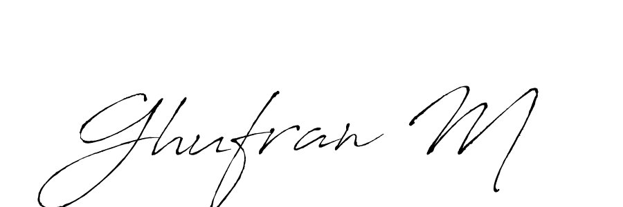 Also You can easily find your signature by using the search form. We will create Ghufran M name handwritten signature images for you free of cost using Antro_Vectra sign style. Ghufran M signature style 6 images and pictures png