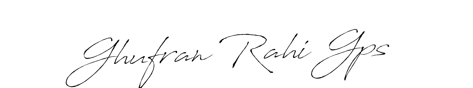 Design your own signature with our free online signature maker. With this signature software, you can create a handwritten (Antro_Vectra) signature for name Ghufran Rahi Gps. Ghufran Rahi Gps signature style 6 images and pictures png