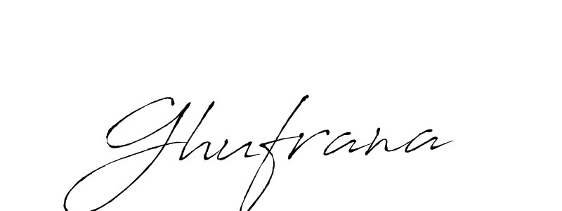 Ghufrana stylish signature style. Best Handwritten Sign (Antro_Vectra) for my name. Handwritten Signature Collection Ideas for my name Ghufrana. Ghufrana signature style 6 images and pictures png