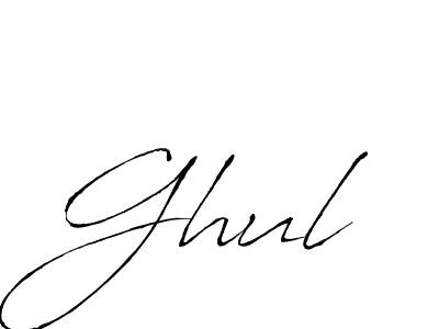 Antro_Vectra is a professional signature style that is perfect for those who want to add a touch of class to their signature. It is also a great choice for those who want to make their signature more unique. Get Ghul name to fancy signature for free. Ghul signature style 6 images and pictures png