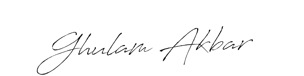 How to make Ghulam Akbar signature? Antro_Vectra is a professional autograph style. Create handwritten signature for Ghulam Akbar name. Ghulam Akbar signature style 6 images and pictures png