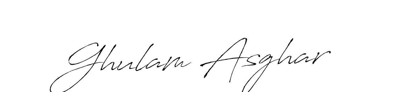 Design your own signature with our free online signature maker. With this signature software, you can create a handwritten (Antro_Vectra) signature for name Ghulam Asghar. Ghulam Asghar signature style 6 images and pictures png