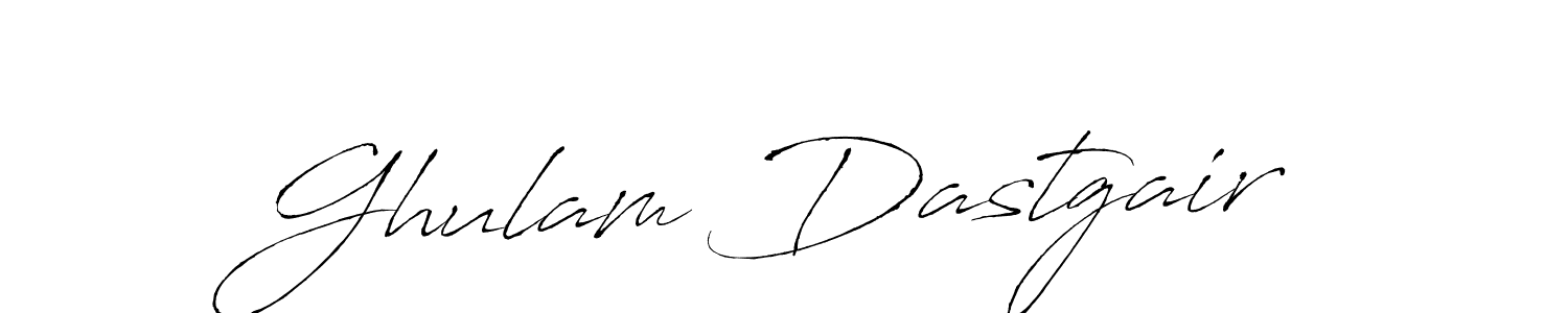 Ghulam Dastgair stylish signature style. Best Handwritten Sign (Antro_Vectra) for my name. Handwritten Signature Collection Ideas for my name Ghulam Dastgair. Ghulam Dastgair signature style 6 images and pictures png