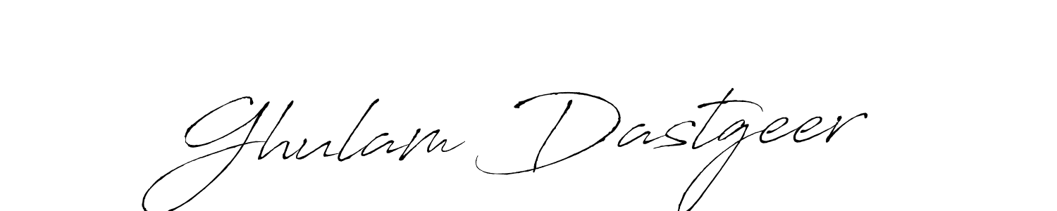 How to make Ghulam Dastgeer name signature. Use Antro_Vectra style for creating short signs online. This is the latest handwritten sign. Ghulam Dastgeer signature style 6 images and pictures png