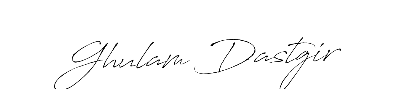 Design your own signature with our free online signature maker. With this signature software, you can create a handwritten (Antro_Vectra) signature for name Ghulam Dastgir. Ghulam Dastgir signature style 6 images and pictures png