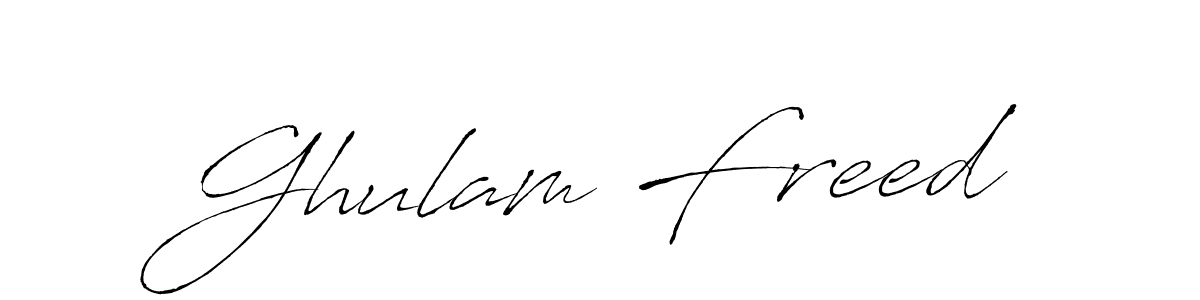 Also we have Ghulam Freed name is the best signature style. Create professional handwritten signature collection using Antro_Vectra autograph style. Ghulam Freed signature style 6 images and pictures png