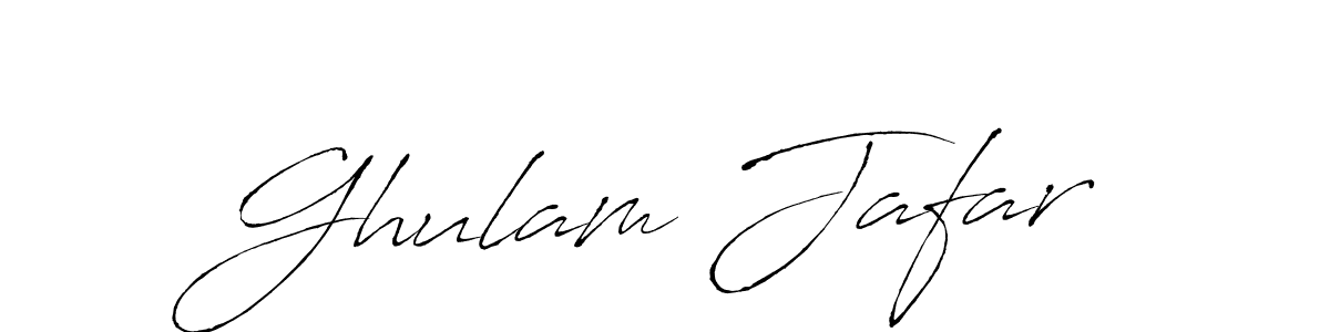 Create a beautiful signature design for name Ghulam Jafar. With this signature (Antro_Vectra) fonts, you can make a handwritten signature for free. Ghulam Jafar signature style 6 images and pictures png
