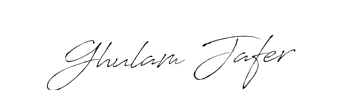 Use a signature maker to create a handwritten signature online. With this signature software, you can design (Antro_Vectra) your own signature for name Ghulam Jafer. Ghulam Jafer signature style 6 images and pictures png
