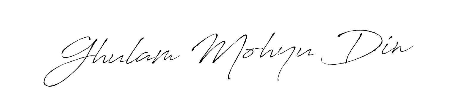 Also we have Ghulam Mohyu Din name is the best signature style. Create professional handwritten signature collection using Antro_Vectra autograph style. Ghulam Mohyu Din signature style 6 images and pictures png