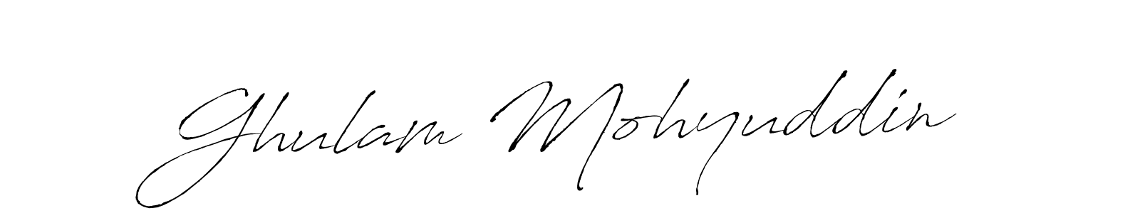 Also we have Ghulam Mohyuddin name is the best signature style. Create professional handwritten signature collection using Antro_Vectra autograph style. Ghulam Mohyuddin signature style 6 images and pictures png