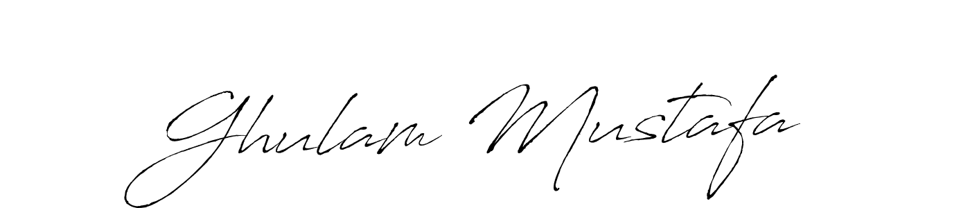 The best way (Antro_Vectra) to make a short signature is to pick only two or three words in your name. The name Ghulam Mustafa include a total of six letters. For converting this name. Ghulam Mustafa signature style 6 images and pictures png