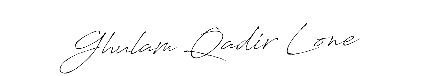 Make a short Ghulam Qadir Lone signature style. Manage your documents anywhere anytime using Antro_Vectra. Create and add eSignatures, submit forms, share and send files easily. Ghulam Qadir Lone signature style 6 images and pictures png