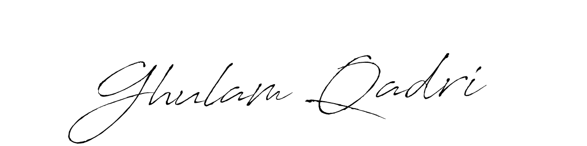 How to make Ghulam Qadri signature? Antro_Vectra is a professional autograph style. Create handwritten signature for Ghulam Qadri name. Ghulam Qadri signature style 6 images and pictures png