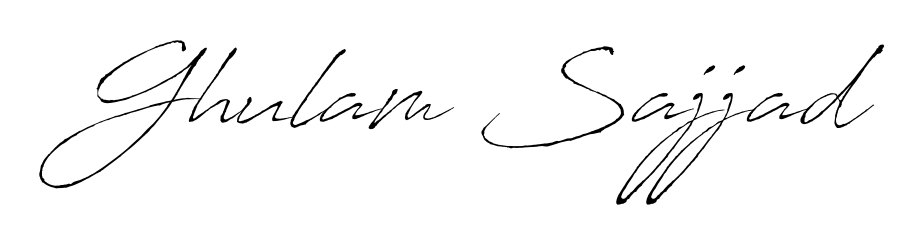 Create a beautiful signature design for name Ghulam Sajjad. With this signature (Antro_Vectra) fonts, you can make a handwritten signature for free. Ghulam Sajjad signature style 6 images and pictures png