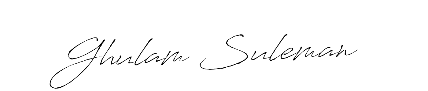 Similarly Antro_Vectra is the best handwritten signature design. Signature creator online .You can use it as an online autograph creator for name Ghulam Suleman. Ghulam Suleman signature style 6 images and pictures png