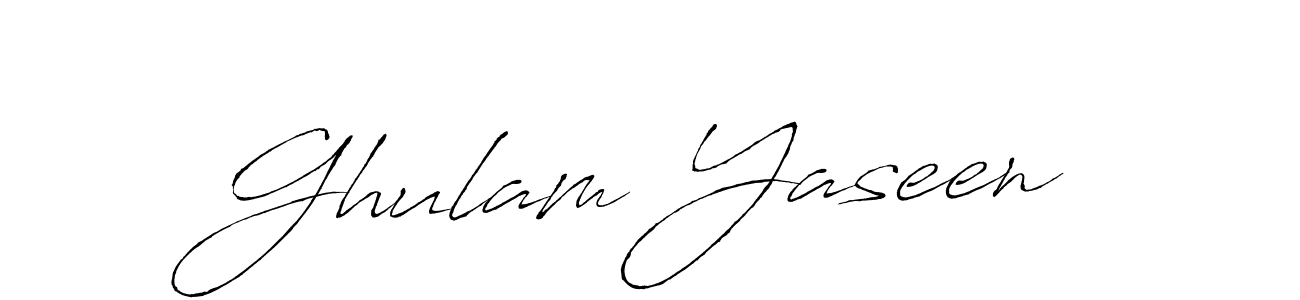 The best way (Antro_Vectra) to make a short signature is to pick only two or three words in your name. The name Ghulam Yaseen include a total of six letters. For converting this name. Ghulam Yaseen signature style 6 images and pictures png