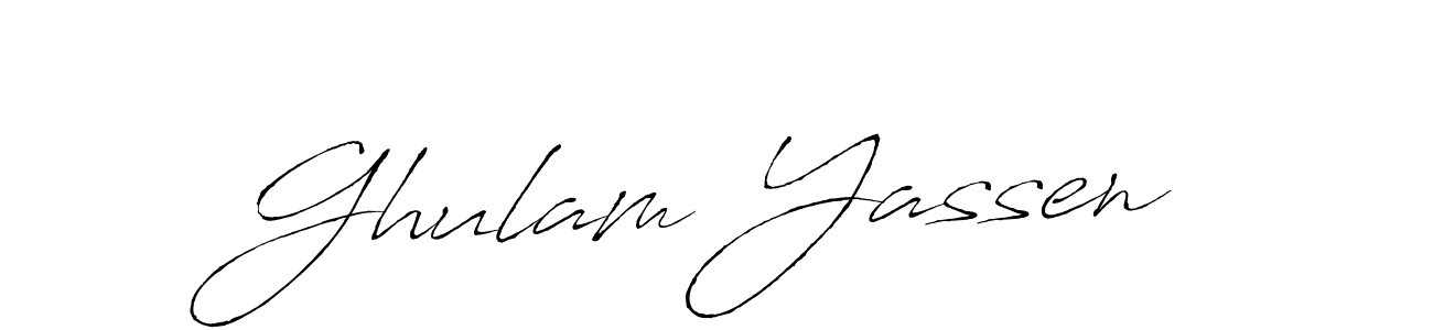 if you are searching for the best signature style for your name Ghulam Yassen. so please give up your signature search. here we have designed multiple signature styles  using Antro_Vectra. Ghulam Yassen signature style 6 images and pictures png