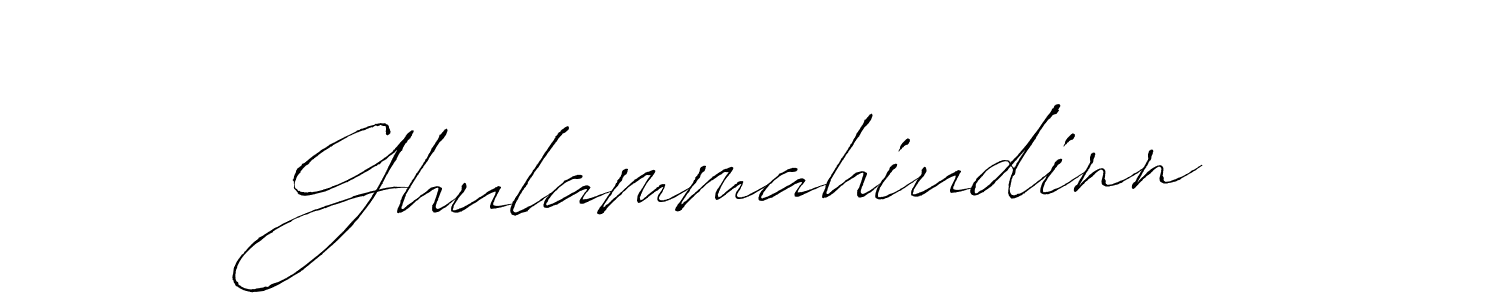 Also You can easily find your signature by using the search form. We will create Ghulammahiudinn name handwritten signature images for you free of cost using Antro_Vectra sign style. Ghulammahiudinn signature style 6 images and pictures png