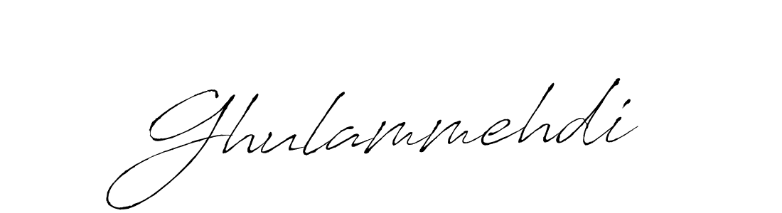 Also we have Ghulammehdi name is the best signature style. Create professional handwritten signature collection using Antro_Vectra autograph style. Ghulammehdi signature style 6 images and pictures png