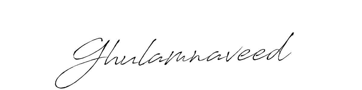 Use a signature maker to create a handwritten signature online. With this signature software, you can design (Antro_Vectra) your own signature for name Ghulamnaveed. Ghulamnaveed signature style 6 images and pictures png