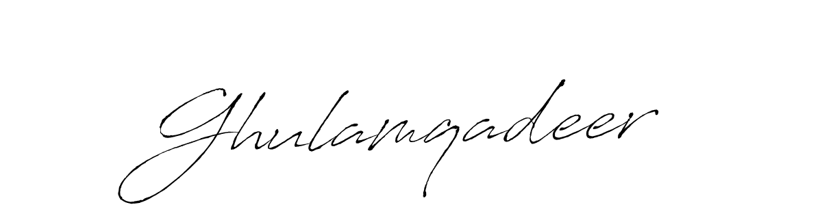 Ghulamqadeer stylish signature style. Best Handwritten Sign (Antro_Vectra) for my name. Handwritten Signature Collection Ideas for my name Ghulamqadeer. Ghulamqadeer signature style 6 images and pictures png