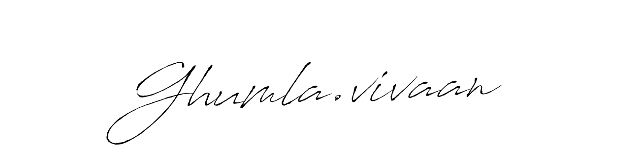 Once you've used our free online signature maker to create your best signature Antro_Vectra style, it's time to enjoy all of the benefits that Ghumla.vivaan name signing documents. Ghumla.vivaan signature style 6 images and pictures png