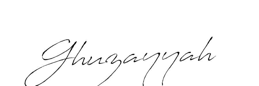 Create a beautiful signature design for name Ghuzayyah. With this signature (Antro_Vectra) fonts, you can make a handwritten signature for free. Ghuzayyah signature style 6 images and pictures png