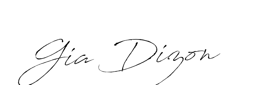 Also we have Gia Dizon name is the best signature style. Create professional handwritten signature collection using Antro_Vectra autograph style. Gia Dizon signature style 6 images and pictures png