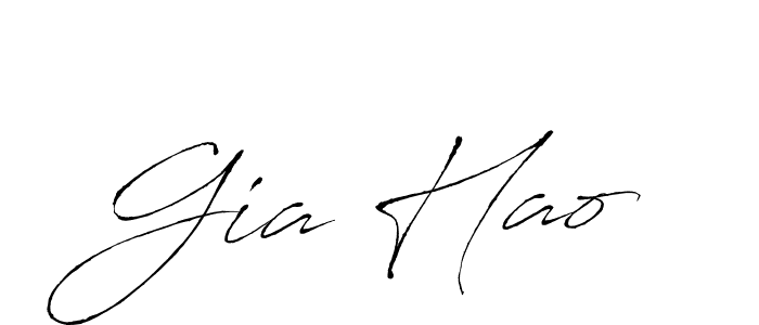 Make a beautiful signature design for name Gia Hao. With this signature (Antro_Vectra) style, you can create a handwritten signature for free. Gia Hao signature style 6 images and pictures png