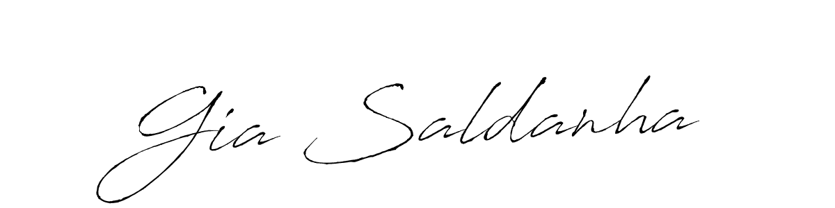 Make a beautiful signature design for name Gia Saldanha. With this signature (Antro_Vectra) style, you can create a handwritten signature for free. Gia Saldanha signature style 6 images and pictures png