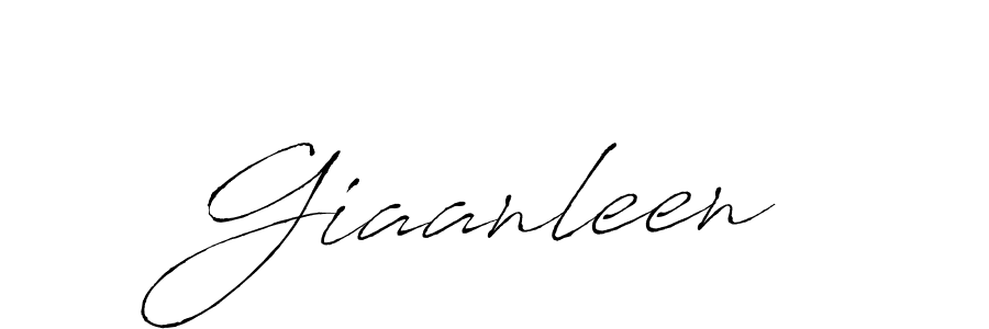 Create a beautiful signature design for name Giaanleen. With this signature (Antro_Vectra) fonts, you can make a handwritten signature for free. Giaanleen signature style 6 images and pictures png