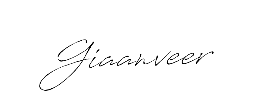 Design your own signature with our free online signature maker. With this signature software, you can create a handwritten (Antro_Vectra) signature for name Giaanveer. Giaanveer signature style 6 images and pictures png