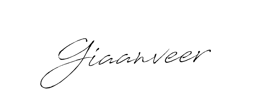 Design your own signature with our free online signature maker. With this signature software, you can create a handwritten (Antro_Vectra) signature for name Giaanveer. Giaanveer signature style 6 images and pictures png