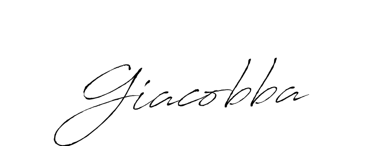 Make a beautiful signature design for name Giacobba. With this signature (Antro_Vectra) style, you can create a handwritten signature for free. Giacobba signature style 6 images and pictures png