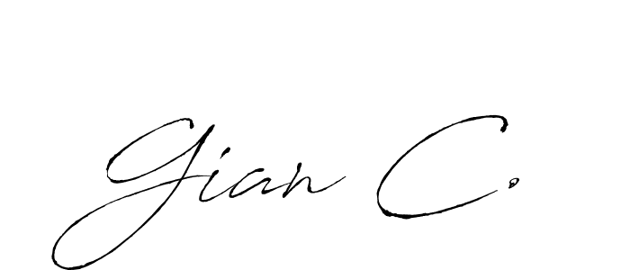 Make a beautiful signature design for name Gian C.. Use this online signature maker to create a handwritten signature for free. Gian C. signature style 6 images and pictures png