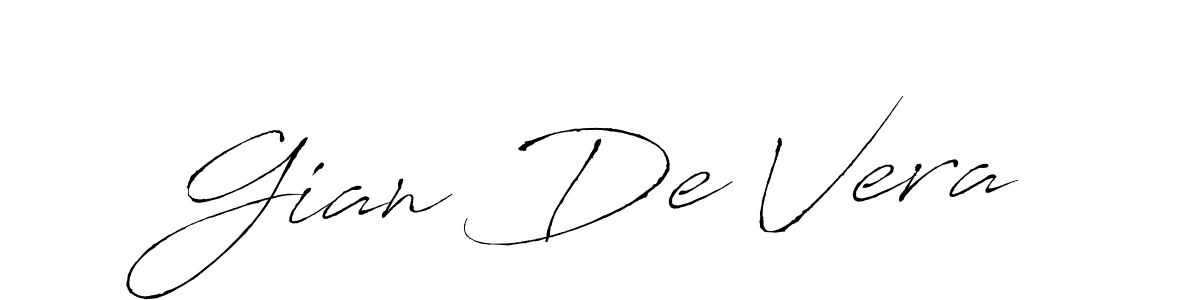 Make a beautiful signature design for name Gian De Vera. Use this online signature maker to create a handwritten signature for free. Gian De Vera signature style 6 images and pictures png