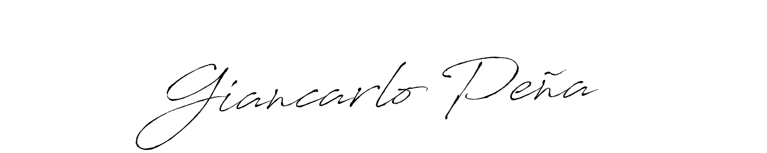 How to Draw Giancarlo Peña signature style? Antro_Vectra is a latest design signature styles for name Giancarlo Peña. Giancarlo Peña signature style 6 images and pictures png