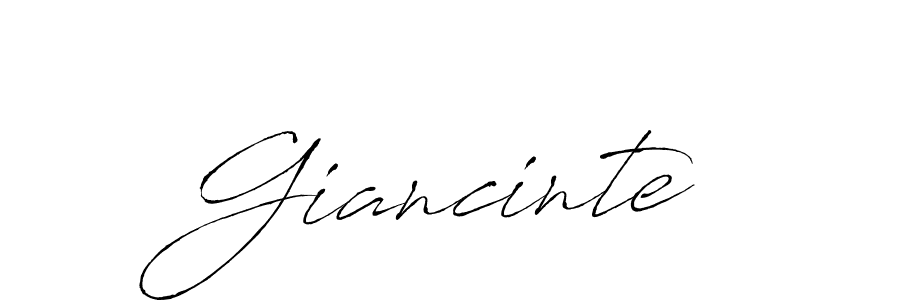 Use a signature maker to create a handwritten signature online. With this signature software, you can design (Antro_Vectra) your own signature for name Giancinte. Giancinte signature style 6 images and pictures png