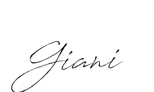 Use a signature maker to create a handwritten signature online. With this signature software, you can design (Antro_Vectra) your own signature for name Giani. Giani signature style 6 images and pictures png
