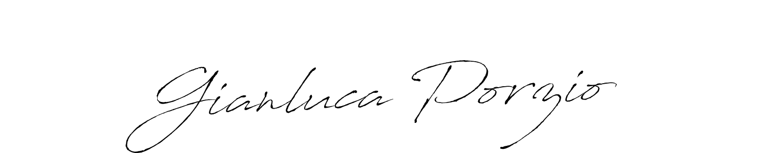 How to make Gianluca Porzio signature? Antro_Vectra is a professional autograph style. Create handwritten signature for Gianluca Porzio name. Gianluca Porzio signature style 6 images and pictures png