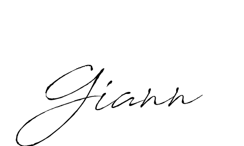 Design your own signature with our free online signature maker. With this signature software, you can create a handwritten (Antro_Vectra) signature for name Giann. Giann signature style 6 images and pictures png