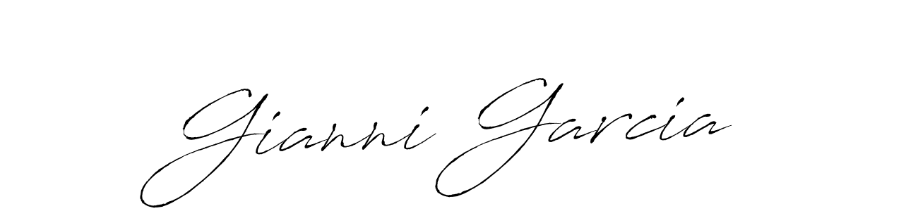 Gianni Garcia stylish signature style. Best Handwritten Sign (Antro_Vectra) for my name. Handwritten Signature Collection Ideas for my name Gianni Garcia. Gianni Garcia signature style 6 images and pictures png
