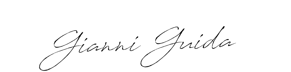 Make a beautiful signature design for name Gianni Guida. With this signature (Antro_Vectra) style, you can create a handwritten signature for free. Gianni Guida signature style 6 images and pictures png