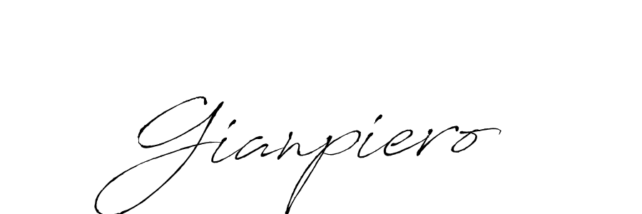 How to make Gianpiero signature? Antro_Vectra is a professional autograph style. Create handwritten signature for Gianpiero name. Gianpiero signature style 6 images and pictures png