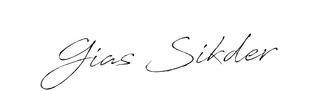 You should practise on your own different ways (Antro_Vectra) to write your name (Gias Sikder) in signature. don't let someone else do it for you. Gias Sikder signature style 6 images and pictures png